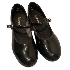 Theatricals Size 6 Mary Jane Black Patent Tap Shoes